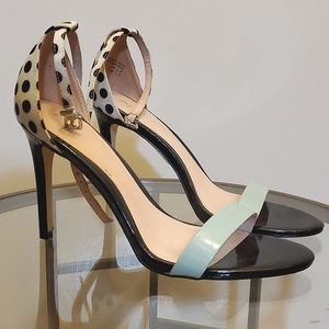 Women's ALDO Polka-dot Color-block Dress Sandal